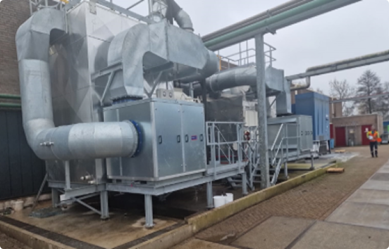 2 x 15000 Am3/hr units at PVC Belting production in the Netherlands 