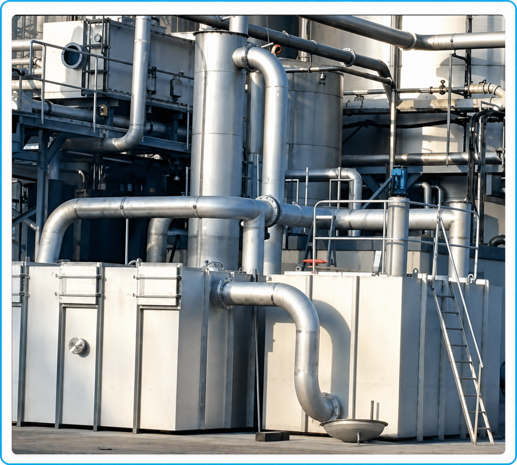Stainless Steel Industrial Pipework Complex