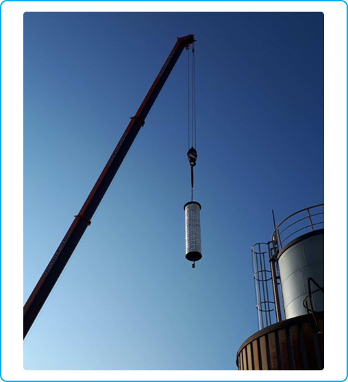 installation of Mist eliminator installation of Mist eliminator